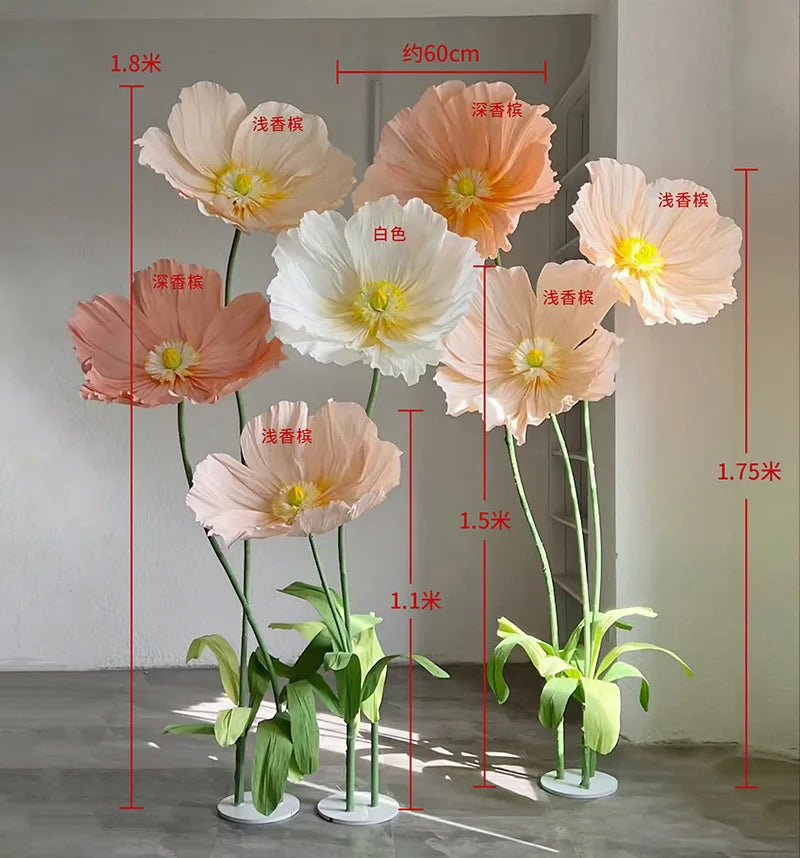 Large Artificial Flowers Home Decor